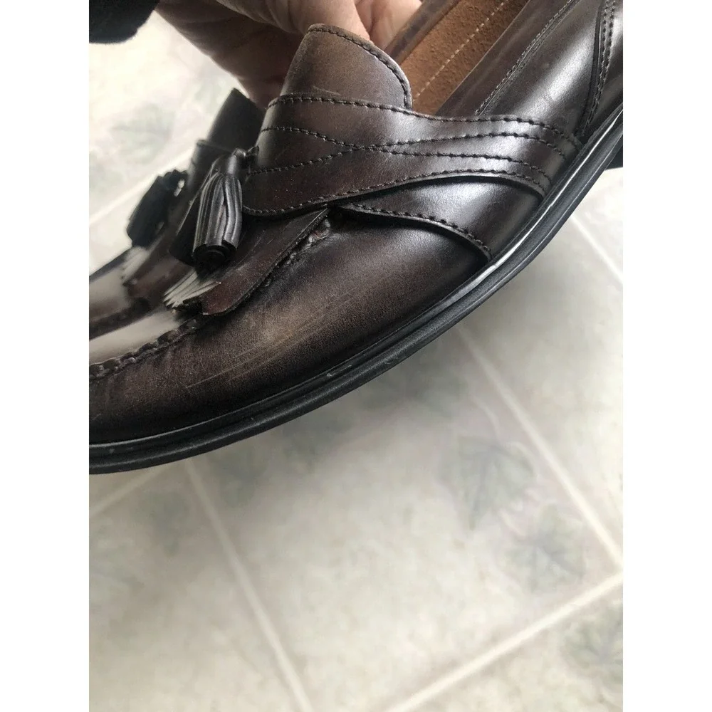 G.H. Bass Weejuns Loafers‎ Men's Size 8.5 Kiltie Tassel Brown Dress Shoe